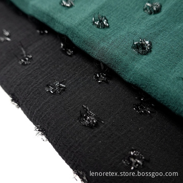 100% Polyester Woven Cutting Flower Chiffon Crepe Fabric